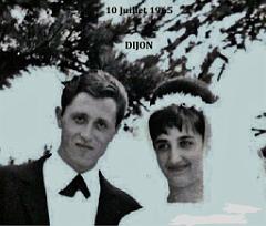 1965 PAULE ET LUCIEN MARIAGE A DIJON